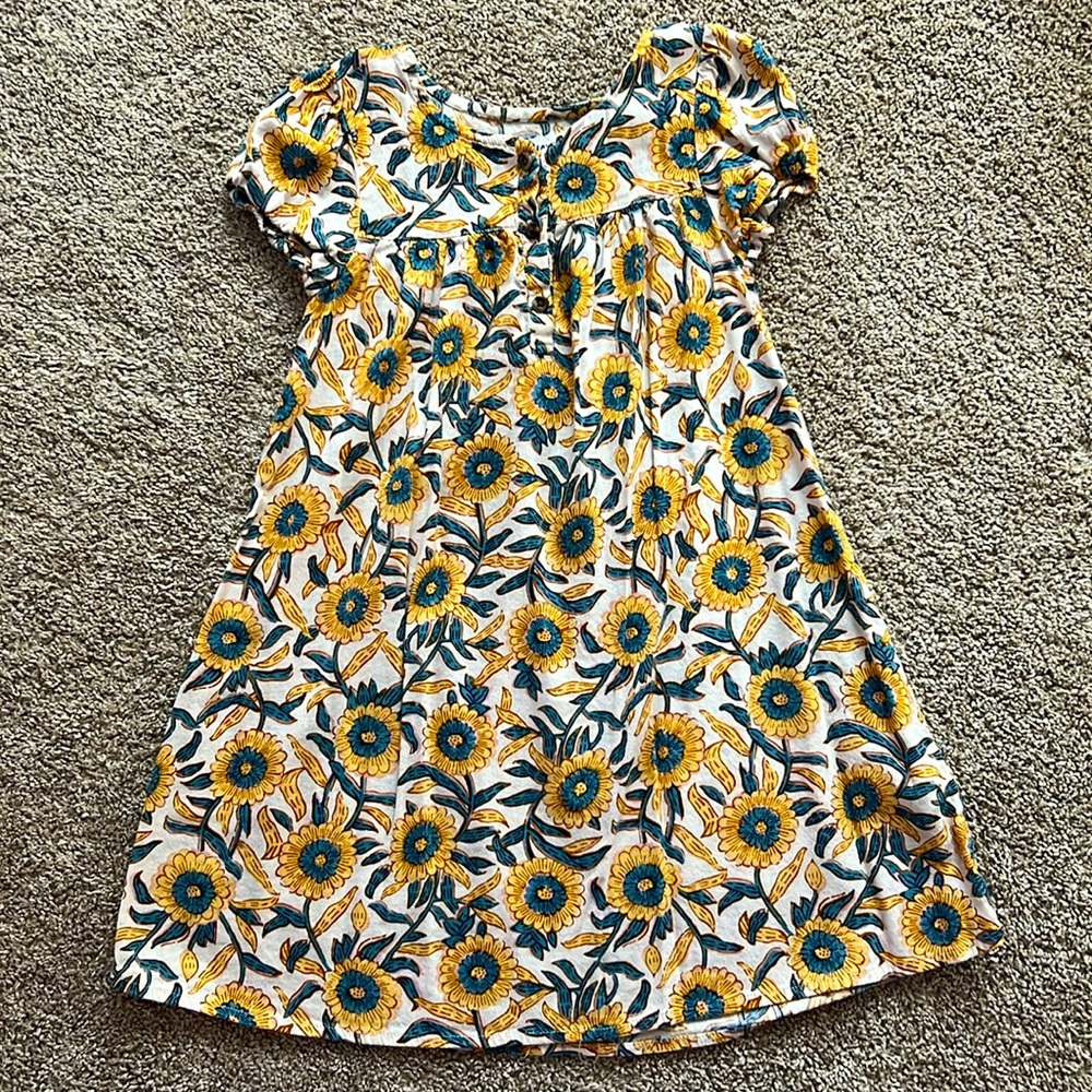 Girls Old Navy sunflower dress size